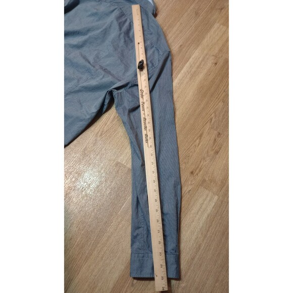 Hugo Boss Button Shirt Mens Extra Large XL Black Geometric Regular Fit Stretch - Picture 16 of 16